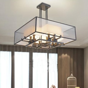 188金宝搏备用网址搭配之艾诺诗邦新中式玻璃吊灯,复古中式高端工艺餐厅灯具,型号6609+4