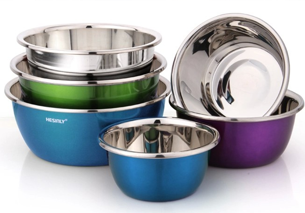 顺达亮丽颜色的不锈钢餐具