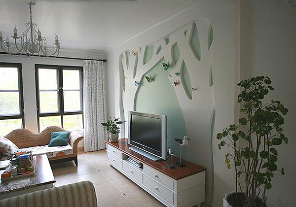 小户型电视背景墙设计图片