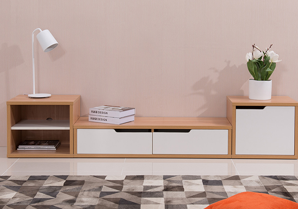 顾家家居官网原木简约电视柜