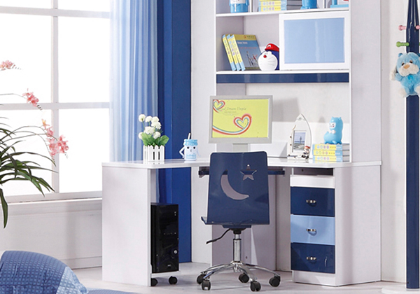 豪享家园儿童书桌书柜组合