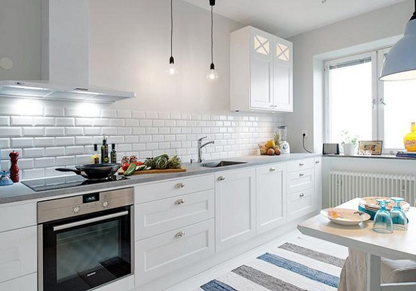 纯白色的厨房188金宝搏备用网址设计特点