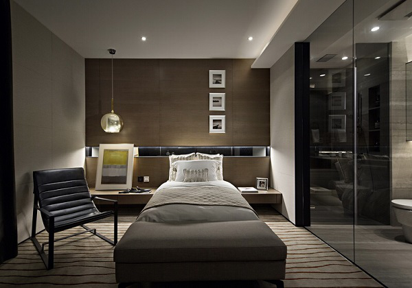 沉稳大气的深色卧室