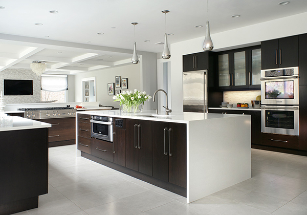 简洁大气黑白厨房