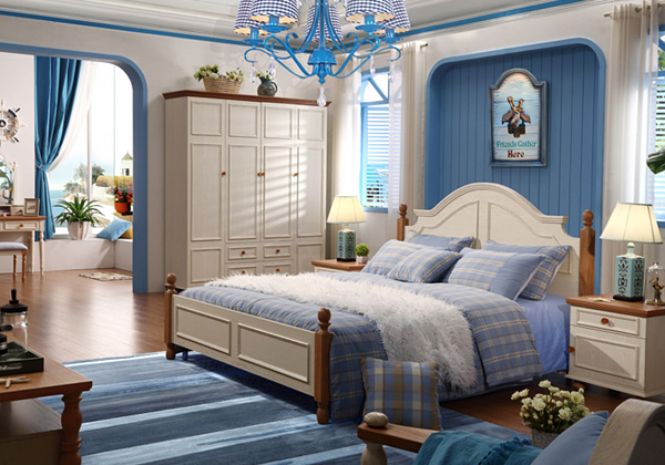 地中海风格的林氏木业床