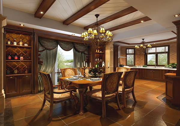 复古风情的餐厅装饰装潢
