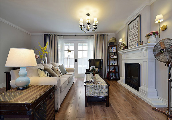 美式风情的小居室客厅