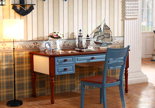 拉菲曼尼书桌做旧设计