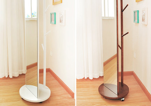 乐品尚居穿衣镜旋转衣帽架