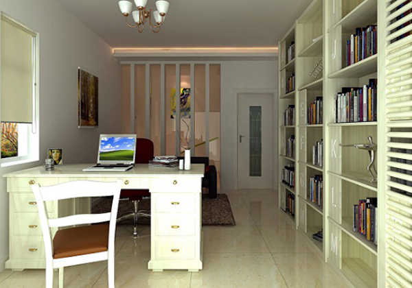 现代简约的书房展示