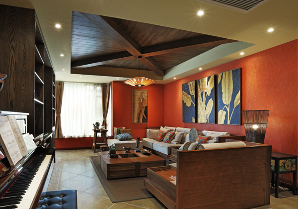 异域东南亚客厅设计说明