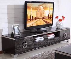 钢化玻璃烤漆电视柜