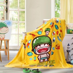 卡通法兰绒毛毯