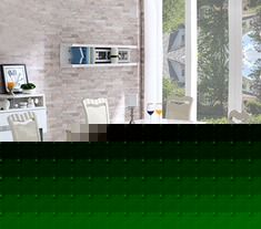 大理石长方形餐桌套装