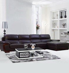 真皮简约转角沙发