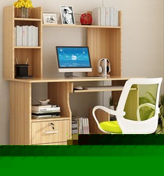 耐磨防刮一体化书桌书架组合