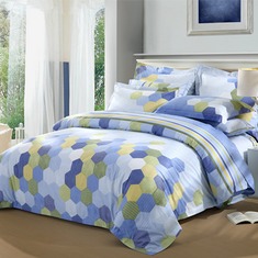 简约几何图案纯棉四件套