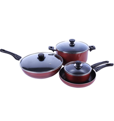 无烟技术厨房锅具七件套