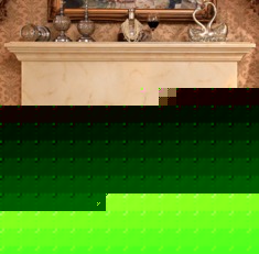 象牙白欧式壁炉柜