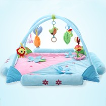 贝多喜新生儿卡通挂件游戏毯,宝宝大动作发育健身毯,带音乐婴儿爬行垫