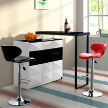 普上jd3102现代简约E1级别环保密度板吧台,钢琴烤漆饰面红酒柜,倒金字塔饰面吧台