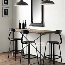 和日上锦美式乡村铁艺吧台,个性时尚可移动餐厅简约吧台,货号H9