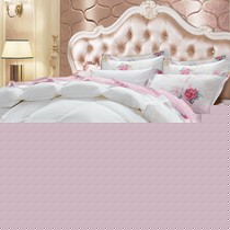 百思寒品牌90加厚保暖羽绒被,优质白鹅绒填充舒适柔软,立体环扣设计绑定被芯