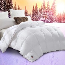 lovo品牌厚实保暖的白鸭绒被芯,环保健康的冬季羽绒被,货号轻盈磨毛白鸭绒被第2代