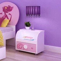 IKAZZ无油漆环保卧室储物柜,创意大容量儿童房床边柜,型号: JM-B-201