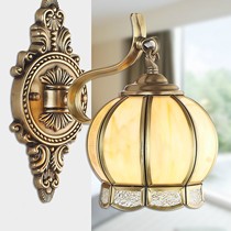 才人952635-1W系列喷漆磨砂壁灯,美式乡村LED床头玻璃壁灯