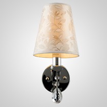 雷士照明客厅LED壁灯,布艺刺绣灯罩现代壁灯,型号EUB9013