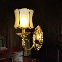 月影凯顿奢华欧式壁灯,全铜床头led壁灯,手工雕花壁灯MC111-1W