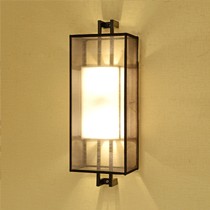 艾诺诗邦防锈铁艺五金壁灯,雪纱布艺仿古客厅灯具,NC6609环保节能壁灯
