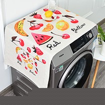 南柯一梦水果印花防尘盖布,定制棉麻布花边洗衣机罩,型号:SGXYJ01