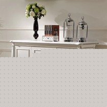 白色描银雕刻整装实木柜,风飞扬欧式高脚橡木餐边柜,型号: CBG-01