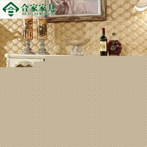 合家家具欧式奢华实木餐边柜,双开门描金雕花工艺,型号: 901