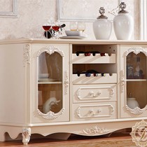 拉菲曼尼FX010欧式实木碗碟收纳柜,超大储物空间带定位酒槽餐边柜