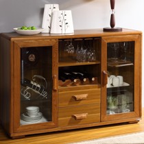 罗兰之恋实木现代中式餐边柜,抽象图案多功能餐边柜 ,货号C8301