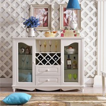 优家优乐时尚韩式田园餐边柜,E1级环保实木板材储物柜,9051奢华型酒柜