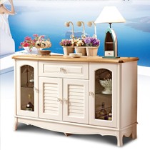 和购家具优质实木面板水曲柳餐边柜,仿古环保大容量收纳柜,型号: 165