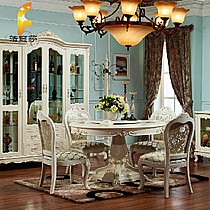 法丽莎品牌简欧品质圆桌,高端橡木艺术圆桌,得意之作,精细完美,型号6606