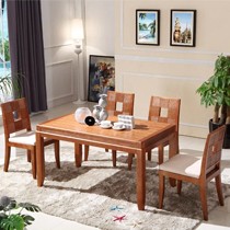 巴厘木语8N008A进口水曲柳实木饭桌,东南亚风情精致小户型餐桌