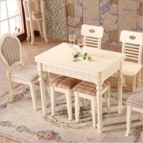 德邦尚品田园折叠实木餐桌,环保橡胶木餐桌椅组合,AS(1ZZB#)
