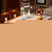 亮彩品牌实木材质长桌,大理石奢华六人位餐桌椅,型号: j-203