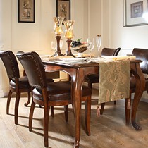 范格美居桦木组合型餐台,新式古典雕花餐桌, 型号:FG-5036#