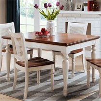 可伸缩方形餐桌,美瑞兹田园餐桌椅组合,四人六人饭桌A1224