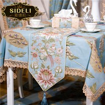 斯德莉牌浮雕提花餐桌布,ZB-DFCY001型欧式布艺餐桌布,经典丹凤朝阳造型