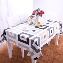 帛思绮品牌现代风格的防水PVC桌布,简约大方的格子花纹桌布,货号高级pvc桌布
