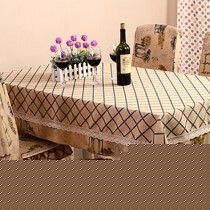 欧式风格荷叶花边餐桌布,爱茹亿CZB0015布艺餐桌布,新型混纺面料绿色环保