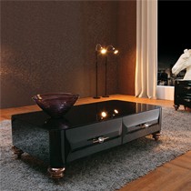 Changehome/倾城物语家牌亮光烤漆茶几,398型板式茶桌,E1级环保纤维板质地